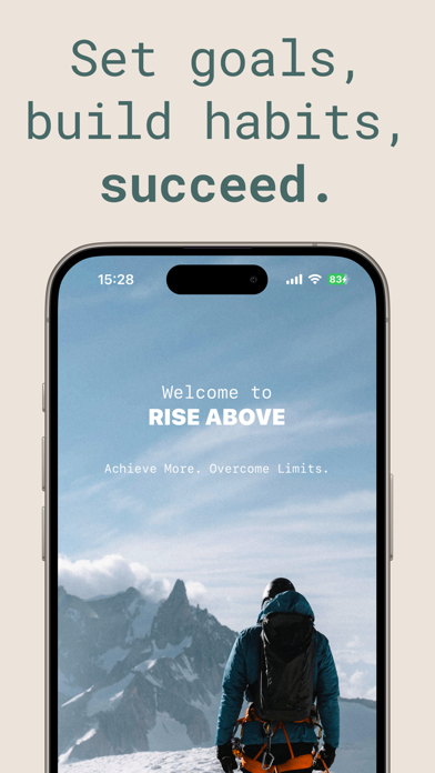 Giorni screenshot showing the daily habits overview