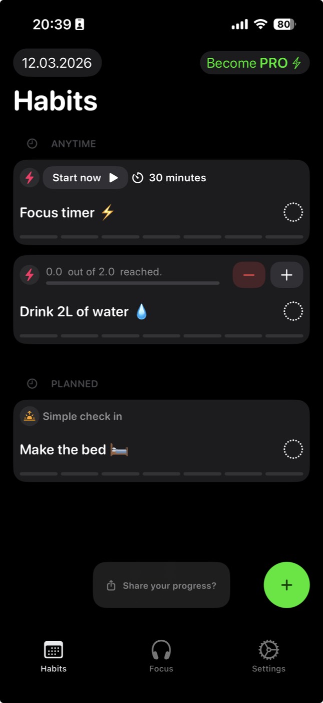 Giorni app screenshot