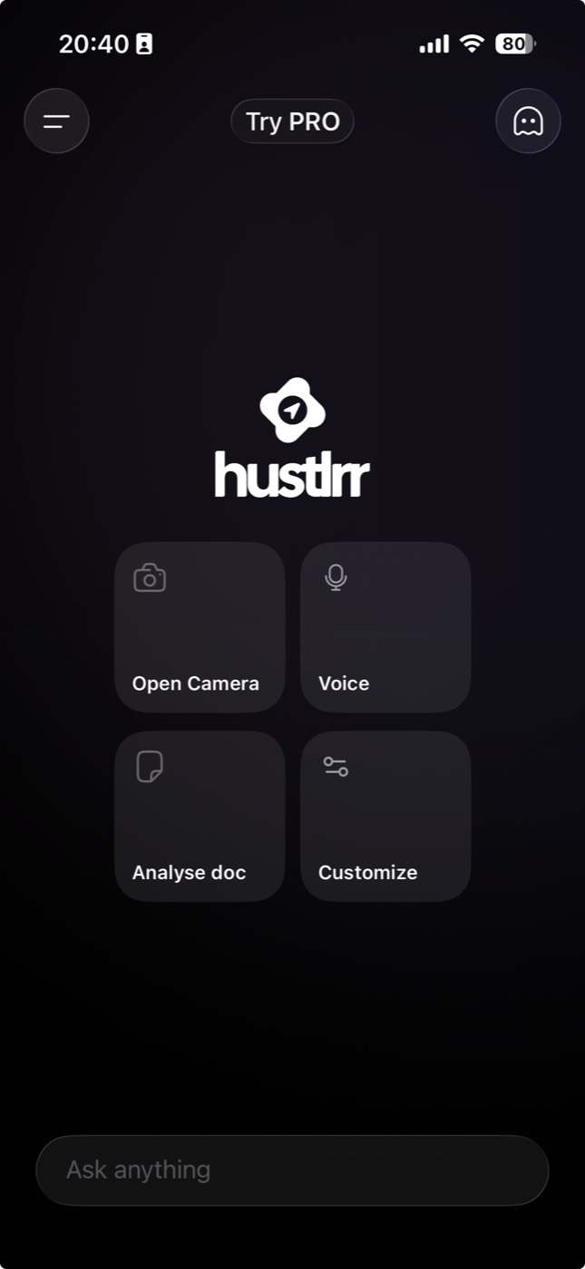Hustlrr app screenshot
